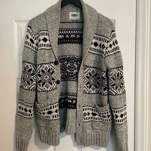 Old Navy Winter/Holiday Shawl Cardigan - Mens